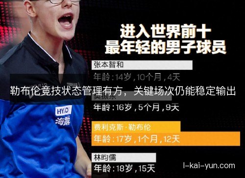 勒布伦竞技状态管理有方,关键场次仍能稳定输出 勒布伦竞技状态管理有方,关键场次仍能稳定输出